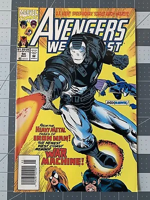 Buy West Coast Avengers #94 NEWSSTAND! 1st James Rhodes War Machine Marvel 1993 • 39.83£
