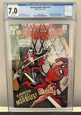 Buy Amazing Spider-Man #101 CGC 7.0 Off-White Pages Marvel 1st Appearance Of Morbius • 400£
