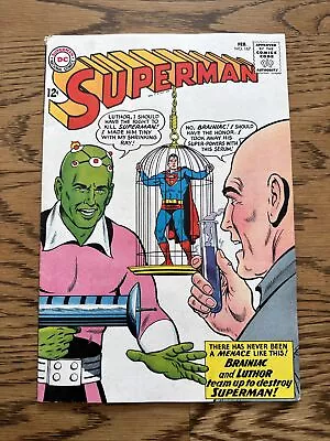 Buy Superman #167 (DC Comics 1964) Key 1st Brainiac Luthor Team Up! Silver Age FN • 56.28£
