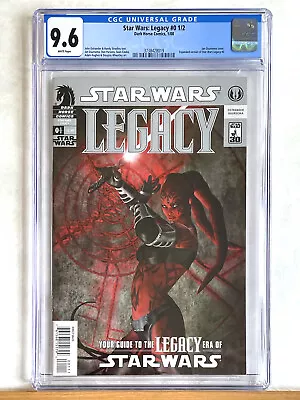 Buy STAR WARS LEGACY #0 1/2 : CGC 9.6 NM+ : 2008 Dark Horse, Darth Talon Cover • 119.55£