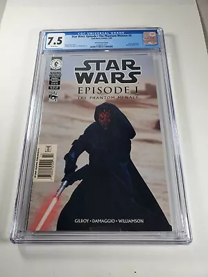 Buy Star Wars Episode 1 The Phantom Menace 3 Newsstand CGC 7.5 Rare!! • 55.14£