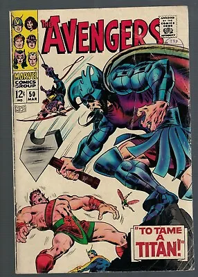Buy Marvel Comics AVENGERS 50 VG 4.0 To Tame A Titan 1967 • 49.99£