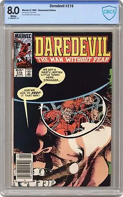 Buy Daredevil #219 CBCS 8.0 Newsstand 1985 21-3B8C92F-113 • 26.88£