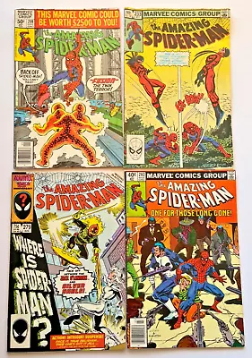 Buy =amazing Spider-man=#202, #208,  #233, #279 Mid-high Grade 4 Bronze Age Comics • 35£