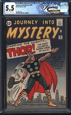 Buy Marvel Comics Journey Into Mystery 89 2/63 FANTAST CGC 5.5 Off White To White Pa • 752£
