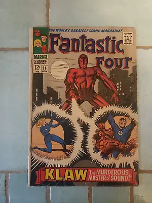 Buy Fantastic Four #56 (1966) - Kirby, Lee - Inhumans, Doom - Lower/Average Grade • 18.49£