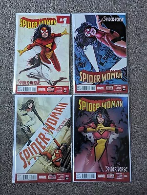 Buy 4x Spider-Woman #1 2 3 & 4 Marvel Spiderverse 2014 Bundle Job Lot • 13.99£
