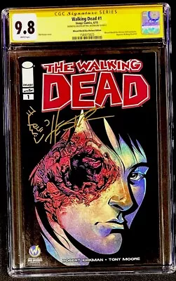 Buy Walking Dead #1 Wizard World Des Moines Variant SS Sketch Phil Hester CGC 9.8 • 70.93£