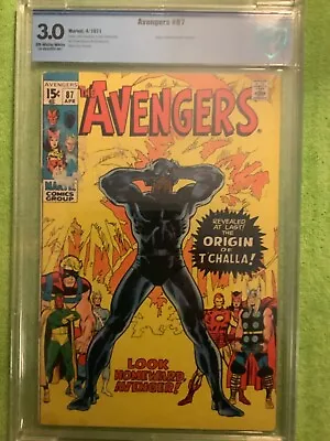 Buy Avengers 87 Black Panther TCHALLA Origin CGC 3.0 • 40.21£