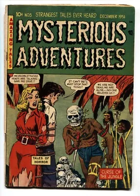 Buy MYSTERIOUS ADVENTURES #5 Pre-code Horror Comic Book 1951-Weird Menace • 663.85£