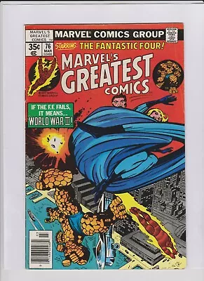 Buy MARVEL'S GREATEST COMICS #76 Fine, Fantastic Four, Jack Kirby Cover & Art • 2.36£