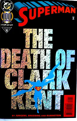 Buy Dc Comics Superman #18 Death Of Clark Kent Enhanced Cover Ex Condition • 4.99£