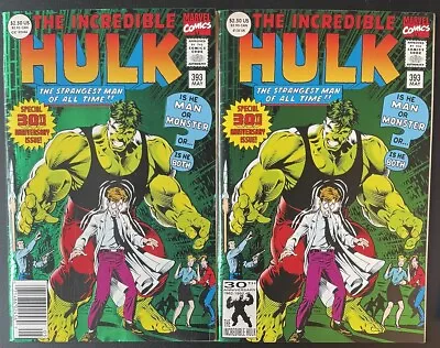 Buy Incredible Hulk #393 + #393 Newsstand! Hulk #1 Cover Homage! 30th Anniversary • 3.95£
