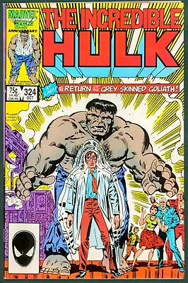 Buy Incredible Hulk 324 VF+ 8.5 Marvel 1986 • 23.71£