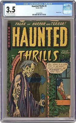 Buy Haunted Thrills #3 CGC 3.5 1952 4303057020 • 359.12£