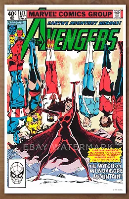 Buy Avengers #187 POSTER Art Print '92 WandaVision, John Byrne, Scarlet Witch, Wanda • 7.90£