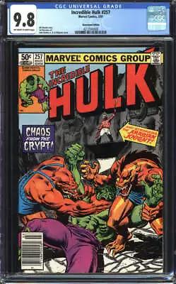 Buy Incredible Hulk #257 Cgc 9.8 Ow/wh Pages // 1st App Arabian Knight Marvel 1981 • 181.41£
