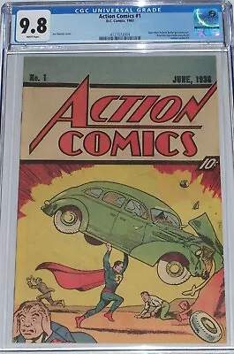 Buy Action Comics #1 CGC 9.8 Superman Peanut Butter Reprints 1st Appearance Superman • 816.30£
