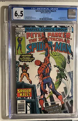 Buy SPECTACULAR SPIDER-MAN #5 (1977) Marvel Comics CGC 6.5 • 39.83£