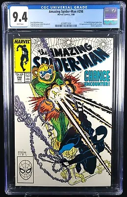 Buy Amazing Spider-Man #298 CGC 9.4 WHITE - 1st McFarlane & 1st Venom Cameo Ever • 108.31£