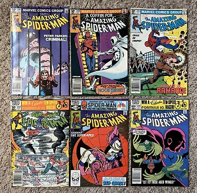 Buy The Amazing Spider-Man #219 VF, 220 VG, 221 F, 222 VG/F, 223 VF, 224 VF • 32.13£