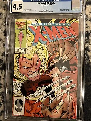 Buy Uncanny  X-Men #213  1/1987  CGC 4.5  • 79.15£