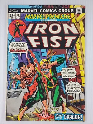 Buy Marvel Premiere #16 1974 2nd App. Iron Fist  MVS • 27.81£