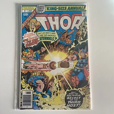 Buy Marvel King Sized Annual Thor Comic - No.7 1978 Marvel Bronze Age • 9.99£