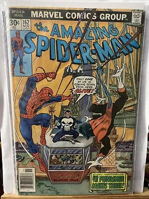 Buy Amazing Spider-Man #162.- 1976.-  1st Appearance Of Jigsaw • 23.66£