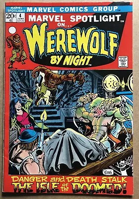 Buy Marvel Spotlight  Vol 1 #4, Werewolf By Night, 1st Darkhold, 1972, Fn+ • 39.95£