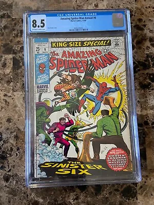 Buy Amazing Spider-man Annual #6, CGC 8.5, 1st Appearance Sinister Six Reprint • 291.82£