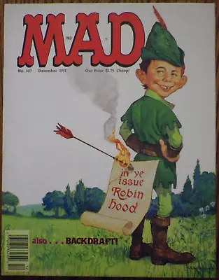 Buy MAD Magazine #307 - Dec 1991 - Robin Hood Cover - EC Comics - HIGH QUALITY • 5.08£