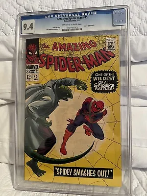 Buy Amazing Spider-Man #45 CGC 9.4 (1967) 3rd Appearance Of The Lizard • 700£