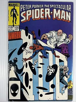 Buy The Spectacular Spider-Man Vol 1 #100 Kingpin Black Cat Marvel Comics 1984 VF/NM • 6.20£
