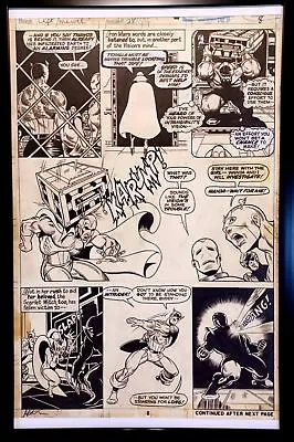 Buy Captain Marvel #28 Pg. 8 By Jim Starlin 11x17 FRAMED Original Art Print Comic Po • 47.39£