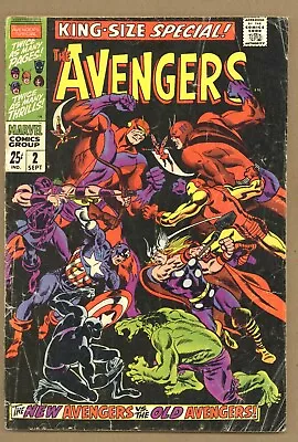 Buy Avengers Annual 2 (G+/GVG) Thor, Captain America, Hulk! 1968 Marvel Comics U434 • 25.58£