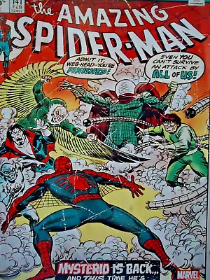 Buy Amazing Spider-Man 141 Feb METAL SIGN Mysterio Is Back Marvel Comics Trends 9X12 • 7.24£
