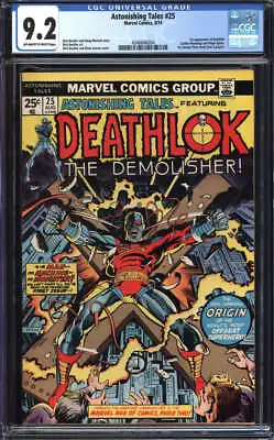 Buy Astonishing Tales #25 Cgc 9.2 Ow/wh Pages // 1st App Deathlok Marvel 1974 • 247.57£