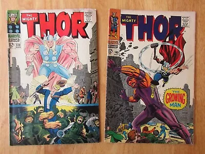 Buy Lot Of *2* MIGHTY THOR: #138 (VG/FN To FN-), 140 (VG/FN) Very Bright & Colorful! • 22.48£
