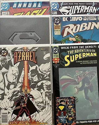 Buy DC Comics 6-pack. Flash. Superman. Robin. Azrael. 80s 90s Keys, 1st Issues • 19.28£