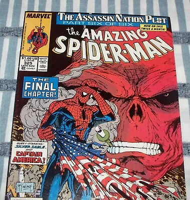 Buy The Amazing Spider-Man #325 Captain America From Nov. 1989 In Fine (6.0) Con. NS • 11.19£
