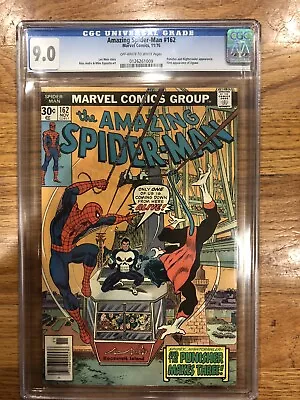 Buy AMAZING SPIDER-MAN #162 CGC 9.0 1st APPEAR. OF JIGSAW W/ THE PUNISHER FREE SHIP. • 157.49£