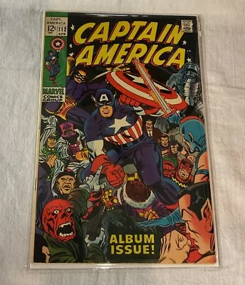 Buy Captain America #112 Album Issue (Marvel 1969) High Grade • 73.19£