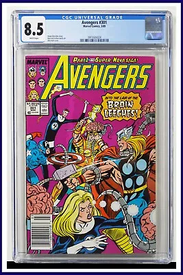 Buy Avengers #301 CGC Graded 8.5 Marvel March 1989 Newsstand Edition Comic Book. • 37.95£