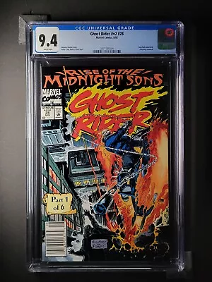 Buy Ghost Rider V2 #28 Newsstand (1992,Marvel Comics) ~ CGC 9.4 • 37.16£
