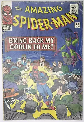 Buy Amazing Spider-Man #27 Goblin Appearance Marvel Comics (1965) • 74.95£