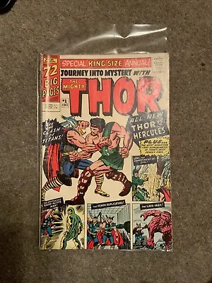 Buy The Mighty Thor King Size Annual #1 1965 VG- Cent Copy Pence Stamp • 150£