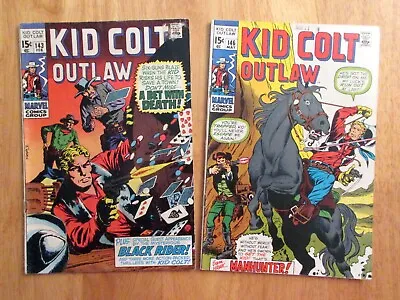 Buy Lot Of *2* Marvel Comics KID COLT OUTLAW (1969-70): #143, 146 (FN++) • 7.47£