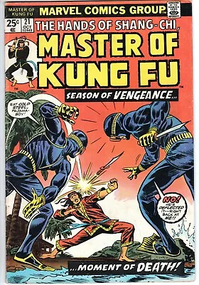 Buy Master Of Kung-Fu #21 Featuring Shang-Chi, Fine Condition • 4.78£