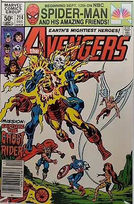 Buy AVENGERS #214 (1981) (MARVEL) Ghost Rider, Avengers NEWSSTAND NM-/NM • 23.95£